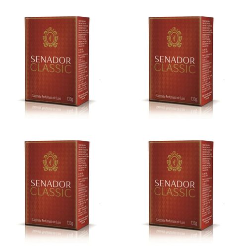 Kit c/4 Sabonetes Senador 130g Classic