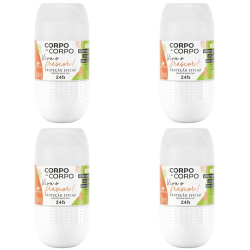 Kit c/4 Unidades de Davene Desodorante Roll-On Viva O Frescor Kit c/4 Unidades de Davene Desodorante Roll-On Viva O Frescor