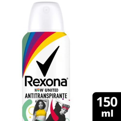 Kit c/9 Unidades de Desodorante Rexona Aero Now United 150ml Kit c/9 Unidades de Desodorante Rexona Aero Now United 150ml