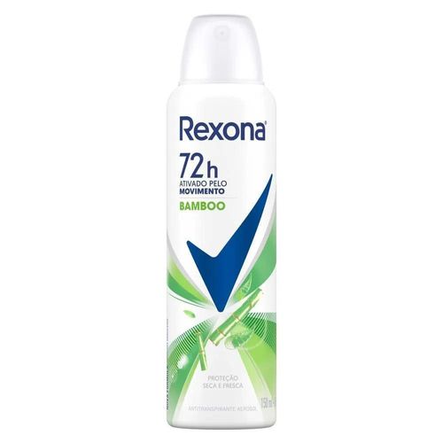 Kit c/9 Unidades de Desodorante Rexona Aerosol 150ml Bamboo & Aloe Vera Kit c/9 Unidades de Desodorante Rexona Aerosol 150ml Bamboo & Aloe Vera