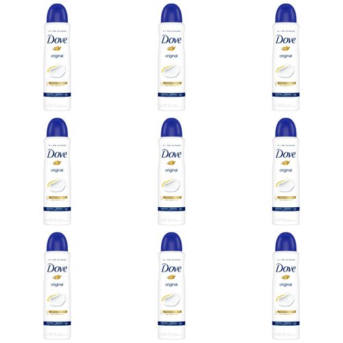 Kit c/9 Unidades de Desodorante Aerosol Dove Original 150ml Kit c/9 Unidades de Desodorante Aerosol Dove Original 150ml
