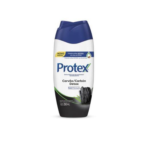 Kit c/9 Sabonete Líquido Protex 250ml Carvão Detox Kit c/9 Sabonete Líquido Protex 250ml Carvão Detox