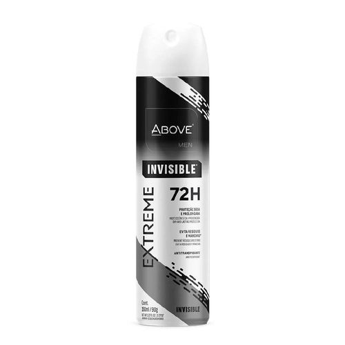 Kit c/4 Unidades de Desodorante Aerossol Above Extreme Invisible 72h 150ml Kit c/4 Unidades de Desodorante Aerossol Above Extreme Invisible 72h 150ml