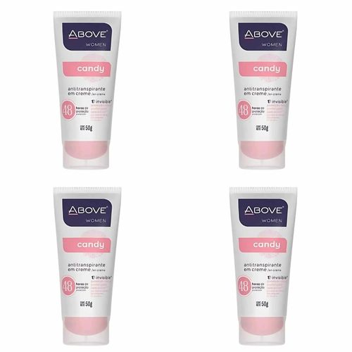 Kit c/4 Unidades de Desodorante Bisnaga Above 50g Clas Candy Kit c/4 Unidades de Desodorante Bisnaga Above 50g Clas Candy