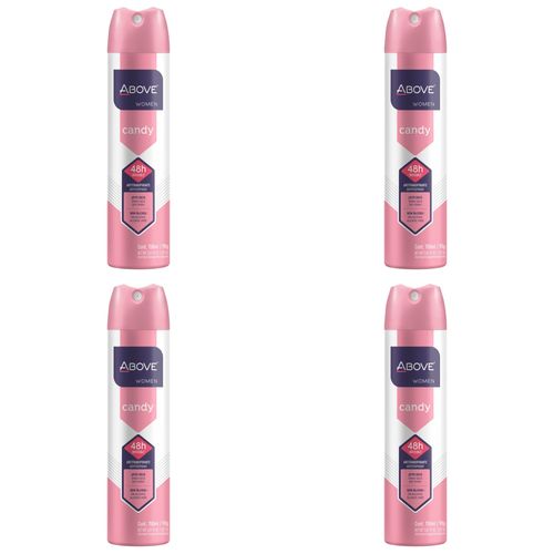Kit c/4 Unidades de Desodorante Aerosol Bax 150ml Candy Women Kit c/4 Unidades de Desodorante Aerosol Bax 150ml Candy Women