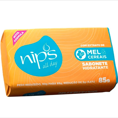 Kit c/4 Sabonete Nips Mel E Cereais 85g