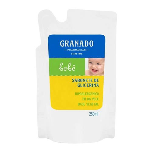 Kit c/4 Sabonete Líquido Infantil Granado Bebê Refil 250ml Tradicional