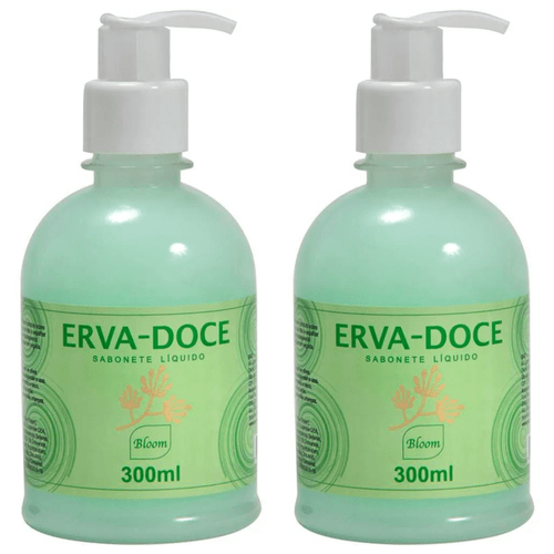 Kit c/2 Sabonetes Líquido Aromatica Bloom Erva-Doce 300ml cada