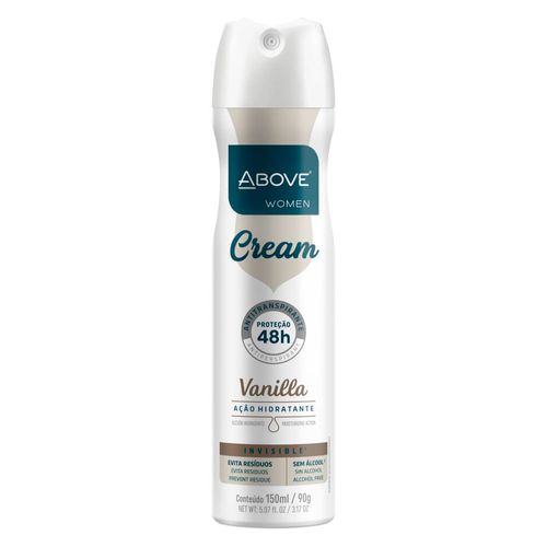 Kit c/2 Unidades de Desodorante Above Aerosol 150ml Cream Vanilla