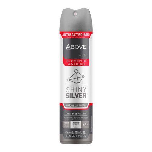 Kit c/2 Unidades de Desodorante Above Men Elements Antibac Shiny Silver