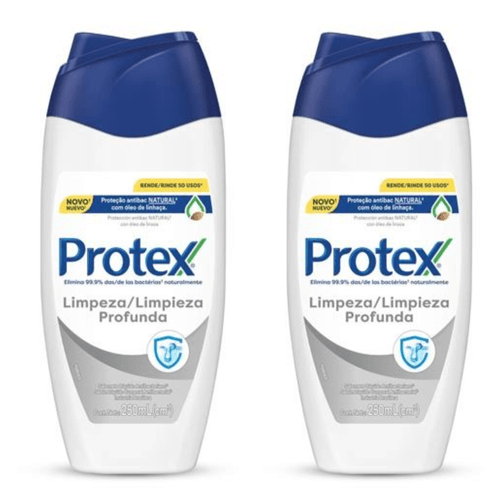 Kit c/2 Sabonetes Líquido Protex Limpeza Profunda 250ml