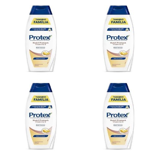 Kit c/4 Sabonete Líquido Protex Vitamina E 650ml