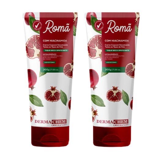 Kit c/2 Unidades de Creme Corporal Desodorante Romã