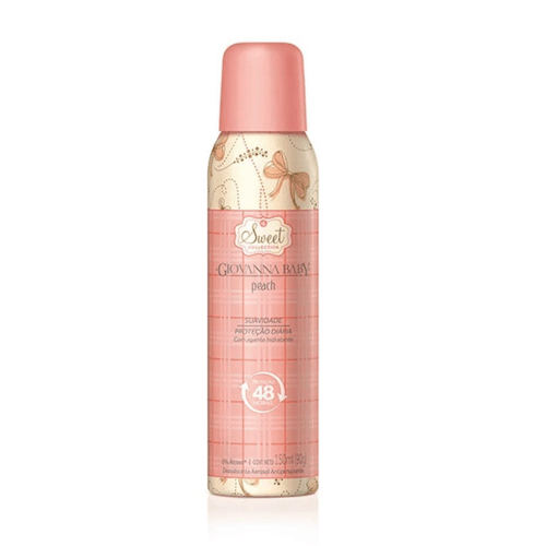 Kit c/2 Unidades de Giovanna Baby Desodorante Aerosol Peach 150ml Kit c/2 Unidades de Giovanna Baby Desodorante Aerosol Peach 150ml
