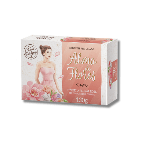 Kit c/4 Sabonete Alma De Flores 130g Rose
