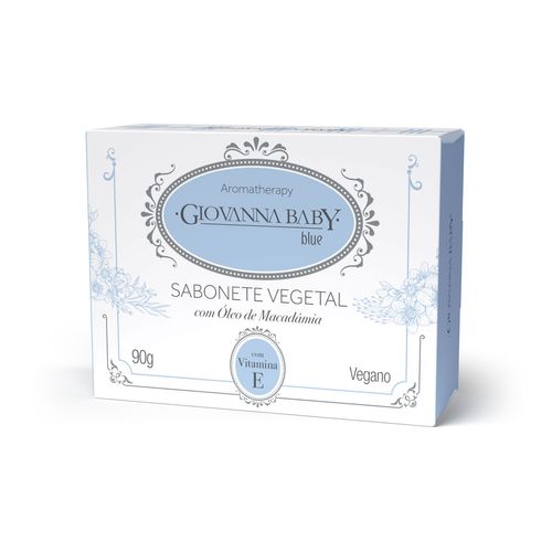 Kit c/4 Sabonete Giovanna Baby Vegetal Blue 90g
