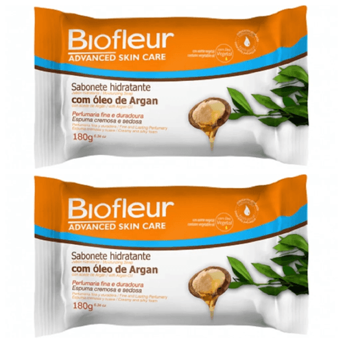 Kit c/2 Sabonetes Biofleur Óleo Argan 180g