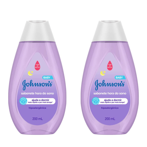 Kit c/2 Sabonetes Liquido Johnson & Johnson Baby Hora Sono 200ml