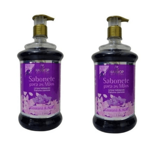 Kit c/2 Sabonetes Líquido Harrop 1L Guaraná E Acai