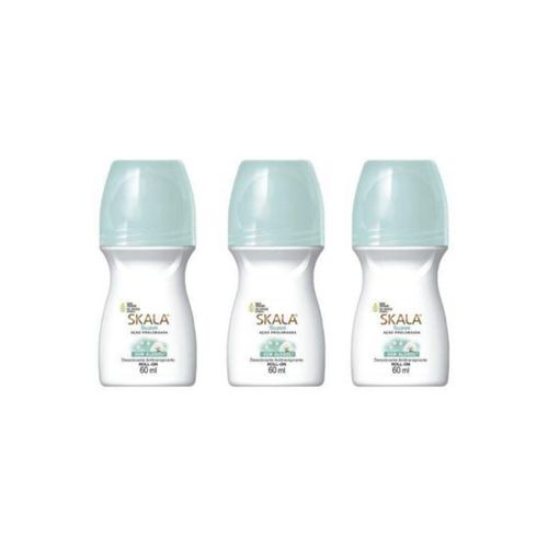 Kit c/3 Unidades de Desodorante Rollon Skala 60ml Suave