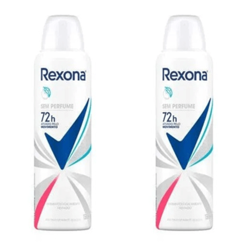 Kit c/2 Unidades de Desodorante Rexona Aero Sem Perfume 150ml