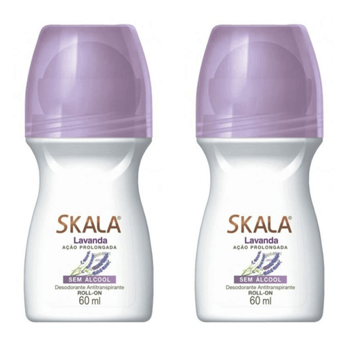 Kit c/2 Unidades de Desodorante Rollon Skala 60ml Lavanda