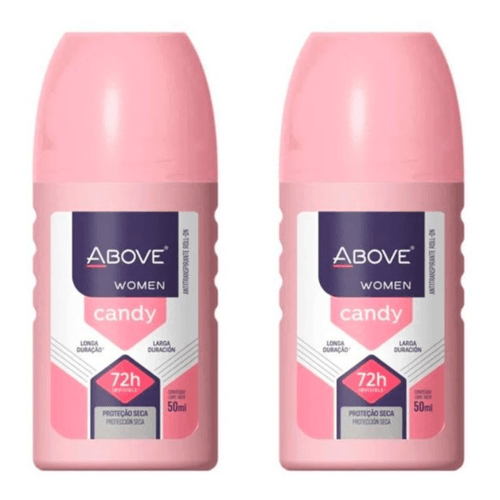 Kit c/2 Unidades de Desodorante Rollon Above 50ml Candy Women
