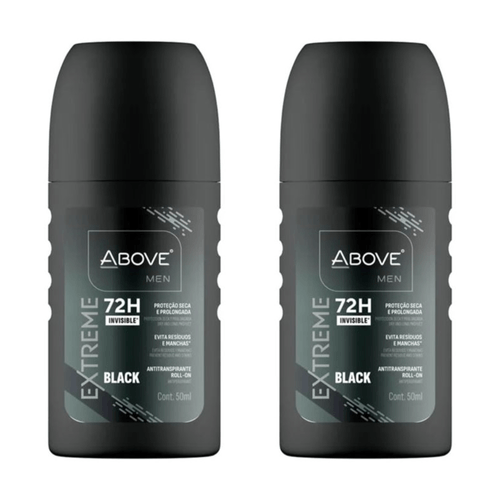Kit c/2 Unidades de Desodorante Rollon Above 50ml Extreme Black
