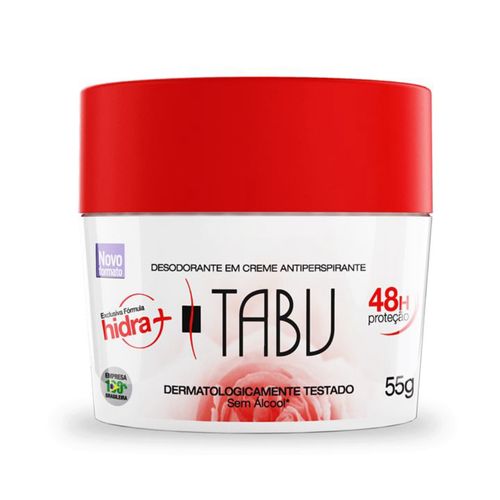 Kit c/2 Unidades de Desodorante Creme Tabu 55g