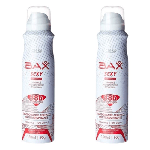 Kit c/2 Unidades de Desodorante Aerosol Bax 150ml Sexy Women