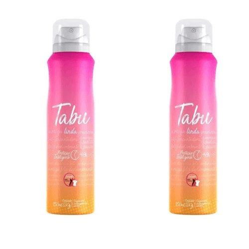 Kit c/2 Unidades de Desodorante Aerosol Tabu 150ml Linda Kit c/2 Unidades de Desodorante Aerosol Tabu 150ml Linda