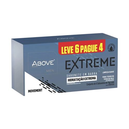 Kit c/2 Sabonete Above 75g c/6 Unidades Extreme Movement Kit c/2 Sabonete Above 75g c/6 Unidades Extreme Movement