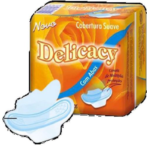 Kit c/2 Absorvente Delicacy S/ Abas Suave Gel C/8Un Kit c/2 Absorvente Delicacy S/ Abas Suave Gel C/8Un