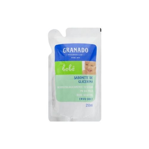 Kit c/2 Sabonete Líquido Infantil Granado Bebê Refil 250ml Lavanda