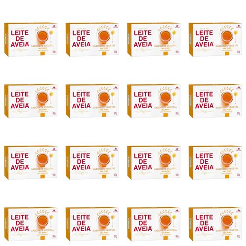 Kit c/16 Sabonetes Davene Leite De Aveia Mel Puro 90g