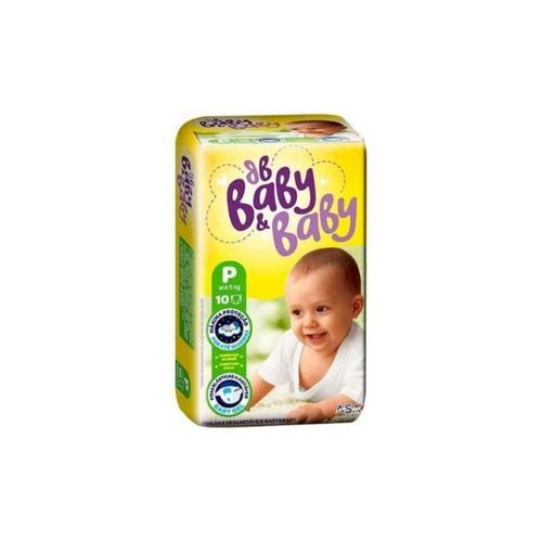 Kit 4 Fraldas Baby&Baby (P) 10 Unidades cada Kit 4 Fraldas Baby&Baby (P) 10 Unidades cada