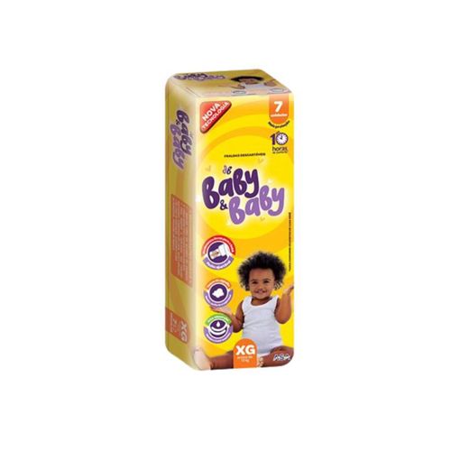Kit 4 Fraldas Baby&Baby (Xg) 7 Unidades cada