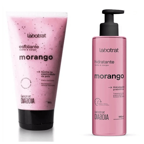 Esfoliante e Hidratante Morango Labotrat