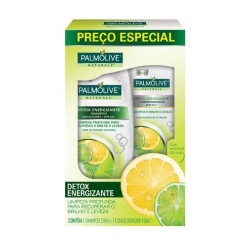 Kit Palmolive Naturals Detox 1 Shampoo + 1 Condicionador 350ml Kit Palmolive Naturals Detox 1 Shampoo + 1 Condicionador 350ml