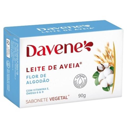 Davene Sabonete Leite De Aveia Algodão 90g