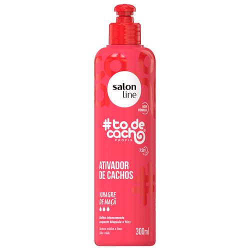 Ativador de Cachos Salon Line #Todecacho Vinagre Macã 300Ml Ativador de Cachos Salon Line #Todecacho Vinagre Macã 300Ml