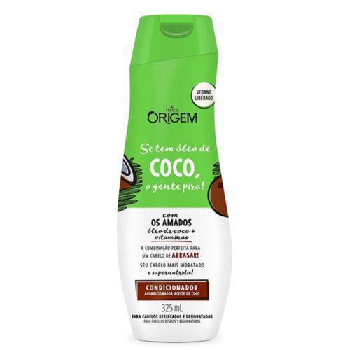 Condicionador Origem se Tem Óleo de Coco, a Gente Pira! 325mL