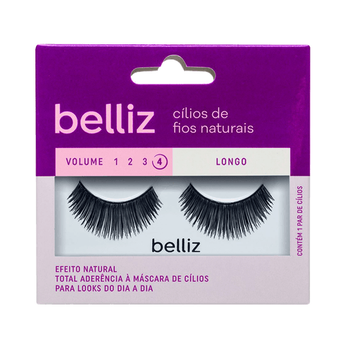 Cílios Belliz Naturais Vol. 4 Longo - 117 Ref. 2636 Cílios Belliz Naturais Vol. 4 Longo - 117 Ref. 2636