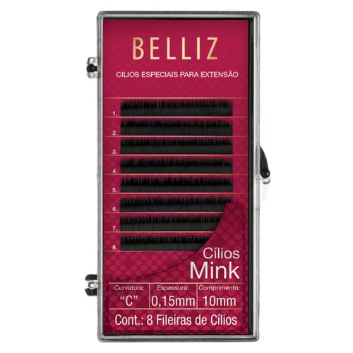 Cilios Belliz Para Alongamento Mink C 015 10Mm
