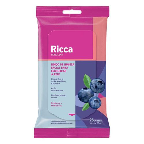 Ricca Lenço De Limpeza Facial Para Equilibrar A Pele