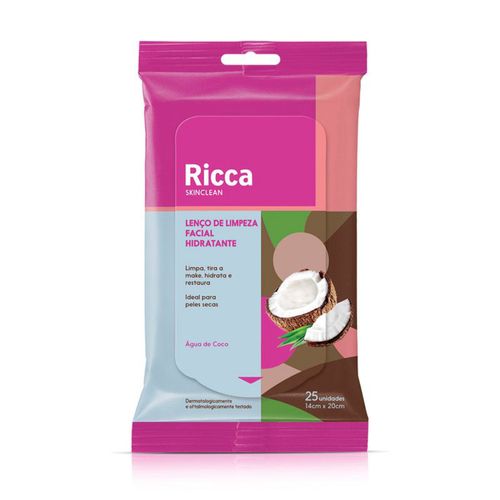 Ricca Lenço De Limpeza Facial Hidratante Ricca Lenço De Limpeza Facial Hidratante