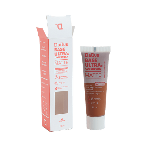 Base Líquida Dailus Ultra Cobertura D10 Escuro Base Líquida Dailus Ultra Cobertura D10 Escuro