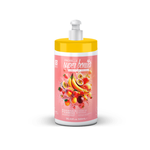Creme de Pentear Probelle Super Bonita Banana E Pêssego 500Ml Creme de Pentear Probelle Super Bonita Banana E Pêssego 500Ml