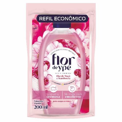 Sabonete Líquido Flor De Ype Refil 200ml Flor Macã /Framboesa
