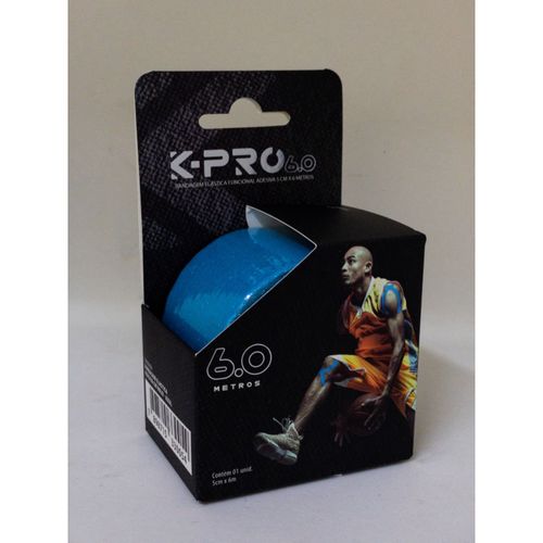 Bandagem Elástica Adesiva 6m X 5cm - AZUL - K-PRO